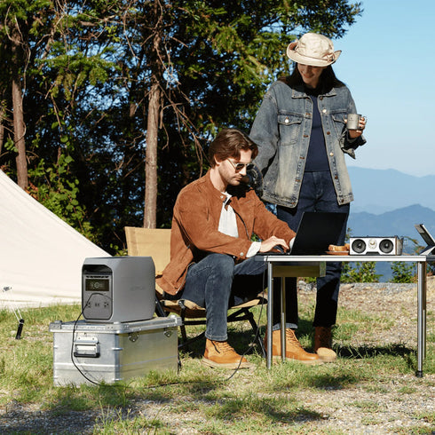 EcoFlow Delta Pro portable power station top view