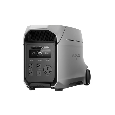 EcoFlow Delta 3 Max 220W solar generator graphic