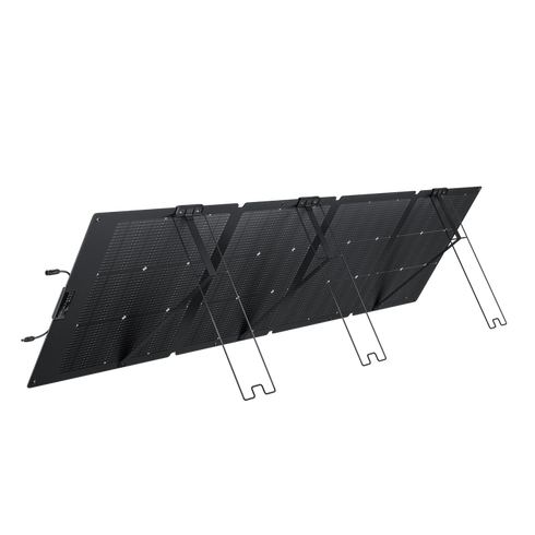 EcoFlow Delta Pro solar generator outdoor setup