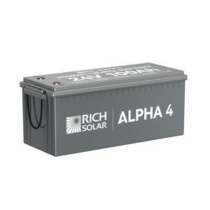 ALPHA 4 24V 100Ah LiFePO4 Battery for RVs and Off-Grid Use