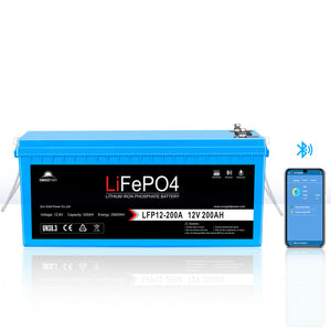 Sun Gold Power 12V LiFePO4 Battery Bluetooth IP65