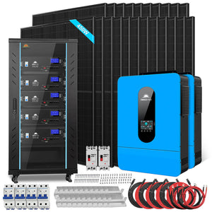 Sun Gold Power Off Grid Solar Kit 13kW Inverters 48V 22 X 450 Watts Solar Panels
