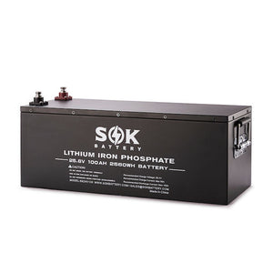SOK 24V 100Ah LiFePO4 Lithium Battery