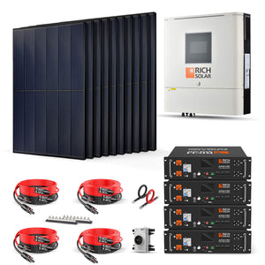 Rich Solar 4000W 48VDC?120VAC Solar Kit for Residential and Off-Grid Use
