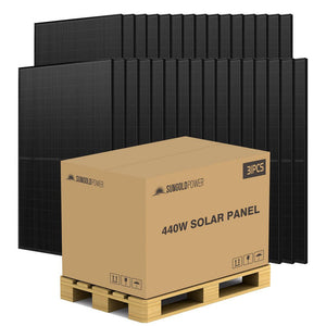 Sun Gold Power 440W N-Type Black Solar Panel Pallet (31)