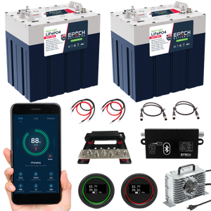 EPOCH 48V 60Ah GC2 - Golf Cart LiFePO4 Lithium Battery - Complete Kit