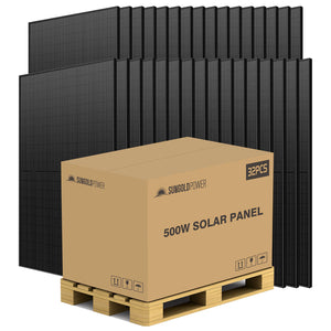 Sun Gold Power 500W Black PERC Solar Panel Pallet (32)