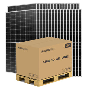 Sun Gold Power 550W Mono PERC Solar Panel Pallet (32)