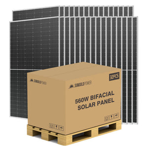 Sun Gold Power 560W Bifacial Solar Panel Pallet (32)