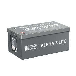 ALPHA 3 LITE 12V 300Ah LiFePO4 Battery for RVs, Cabins, and Off-Grid Use