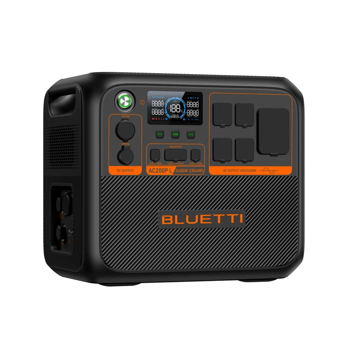 BLUETTI AC200P L Portable Power Station | 2304 Wh | 3600W | 1200W Sola ...