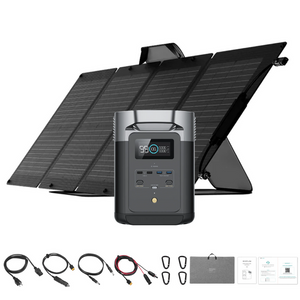 EcoFlow DELTA 2 with 110W Portable Solar Panel
