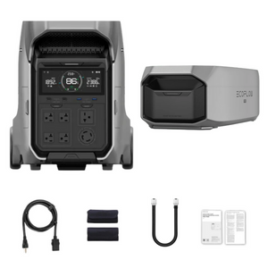 EcoFlow DELTA Pro 3 Solar Generator with Extra Batteries