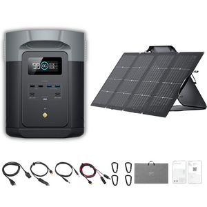 EcoFlow DELTA 2 Max with 220W Portable Solar Panel