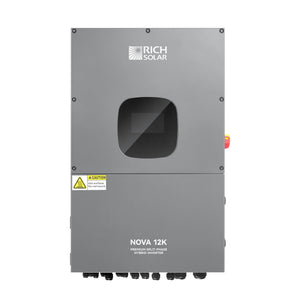 NOVA 12K 12,000W 48V Split Phase Hybrid Inverter for Residential, Cabins, and Off-Grid Use
