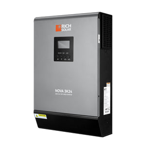 NOVA MAX 3K 3000W 24V Off-Grid Hybrid Solar Inverter for RVs and Off-Grid Use