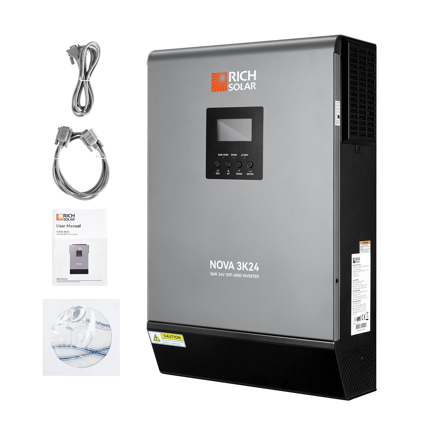 NOVA MAX 3K - 3kW 24V Hybrid Solar Inverter – Energy Systems Central