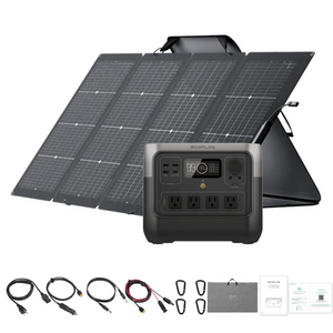 EcoFlow RIVER 2 Pro Solar Generator with 220W Bifacial Solar Panel