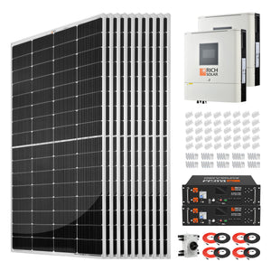 Rich Solar 2500W 48VDC?240VAC Solar Kit for Residential and Off-Grid Use