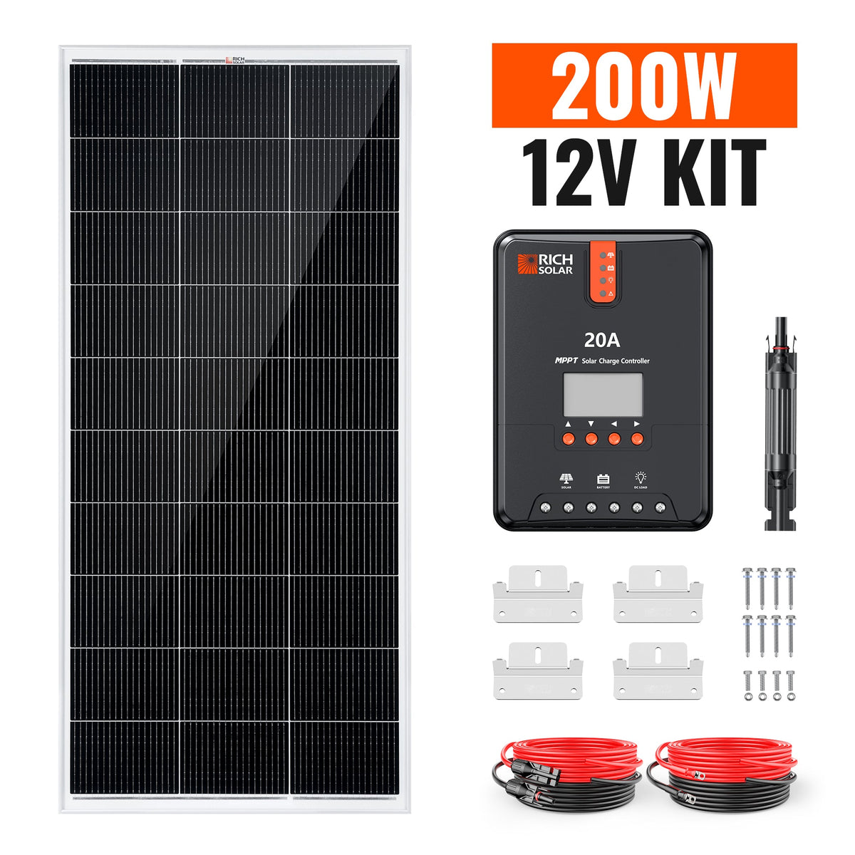 200 Watt Solar Kit - Small RV & Camping Power – Energy Systems Central