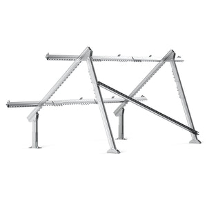 Solar Ground Mount | Fit MEGA 200/MEGA 220/MEGA 250 | Adjustable, Easy-to-Install Brackets for 1-4 Panels