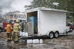 Altitude Water Disaster Relief Trailer Mobile Atmospheric Water Generator & Resilience Hub