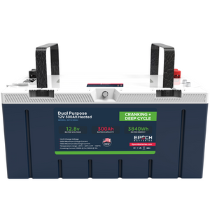 EPOCH 12V 300Ah (3.84kWh) Pro Series - LiFePO4 Cranking & Deep Cycle Lithium Battery (Dual Purpose)