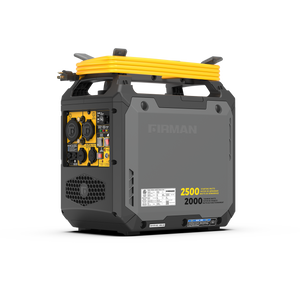 Firman Inverter Gas Portable Generator 2500W Recoil Start With Co Alert