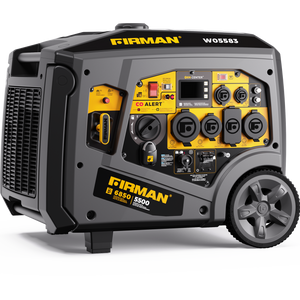Firman Gas Inverter Portable Generator 6850/5500 Watt Remote Start 120/240V Co Alert