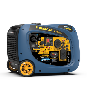 Firman Dual Fuel Inverter Portable Generator 4000W Electric Start With Co Alert