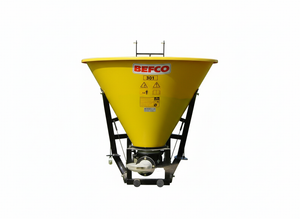 BEFCO - 3 Point PTO Pendulum Spreader for 20–60 HP Tractors Cat 1 576–820 lb Capacity Fertilizer Seed Salt Spreader 540 RPM