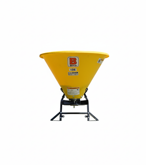 BEFCO - Tow Behind Broadcast Spreader for Lawn Tractors and ATVs Pull Type Ground Driven Fertilizer Seed Salt Spreader